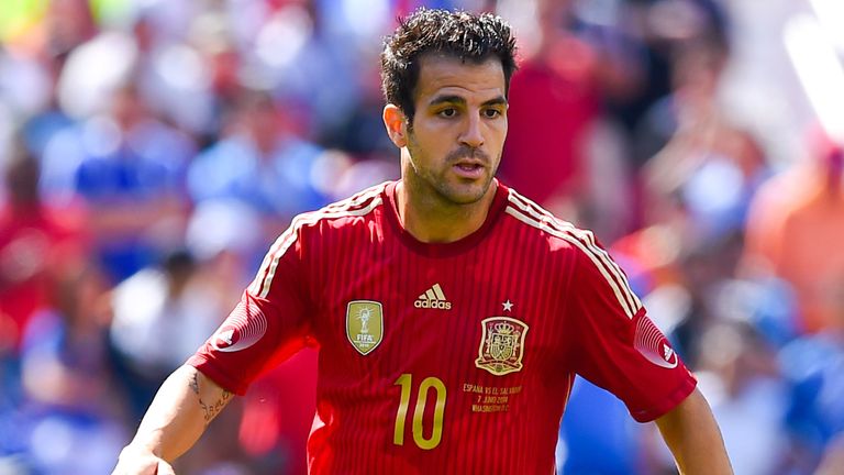 Cesc Fabregas of Spain 