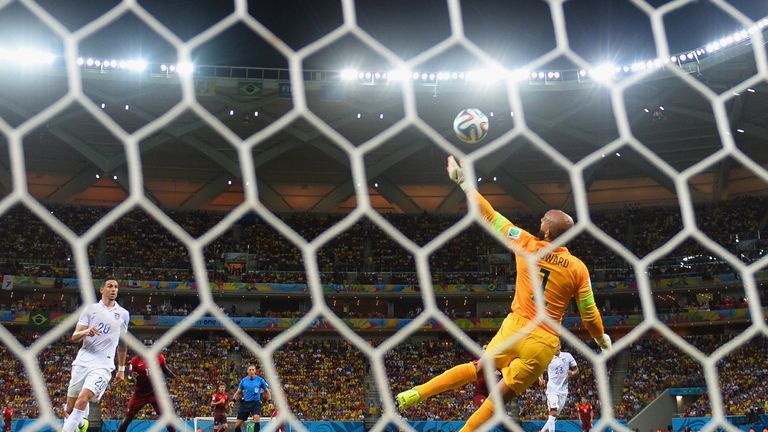 Tim Howard's saved have seen the USA move into the knockout stages in Brazil.