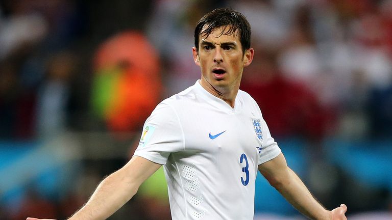 SAO PAULO, BRAZIL - JUNE 19:  Leighton Baines of England in action during the 2014 FIFA World Cup Brazil Group D match between Uruguay and England at Arena