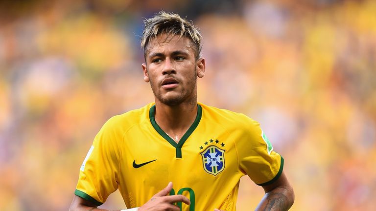 FORTALEZA, BRAZIL - JUNE 17: Neymar of Brazil looks on during the 2014 FIFA World Cup Brazil Group A match between Brazil and Mexico at Castelao on June 17