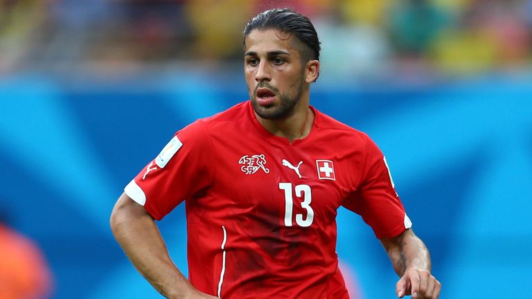 Ricardo Rodriguez of Switzerland controls the ball during the 2014 FIFA World Cup Brazil Group E match between Honduras and Switzerland