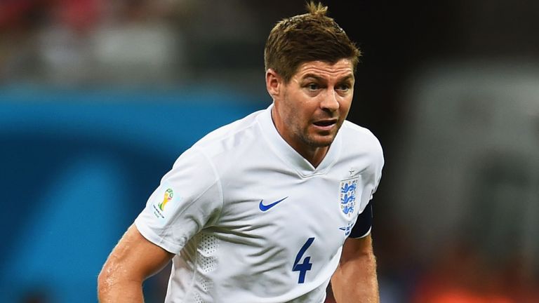 Steven Gerrard of England in action during the 2014 FIFA World Cup Brazil Group D match between England and Italy at Arena Amazonia