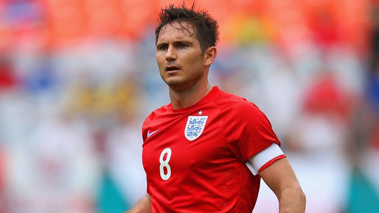 Frank Lampard of England in action during the International friendly match between England and Ecuador at Sun Life Stadium 