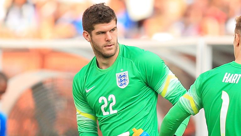 England goalkeeper Fraser Forster 