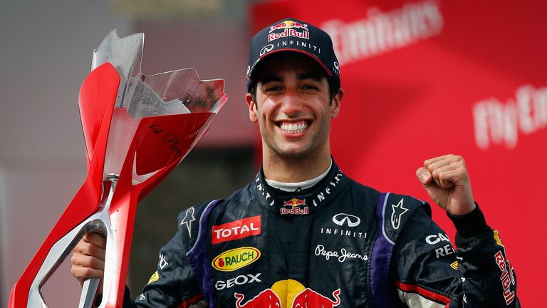 Racewinner Daniel Ricciardo 