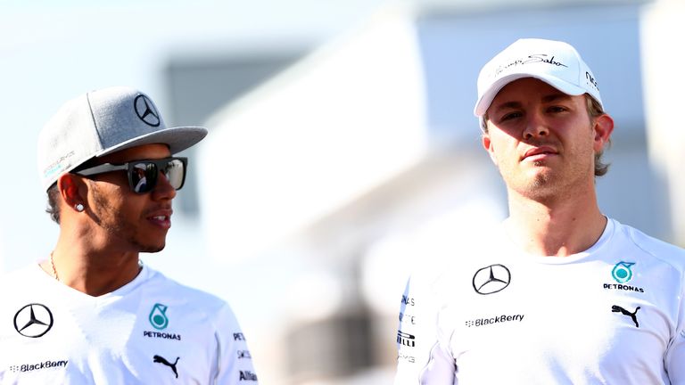  Lewis Hamilton and Nico Rosberg