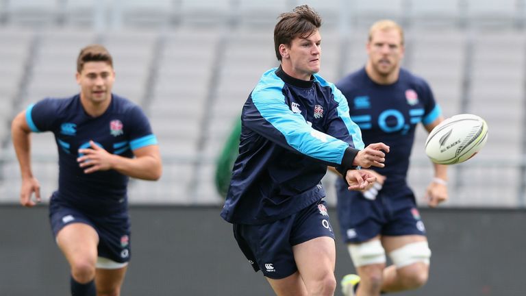 Freddie Burns was busy preparing for his third England start after beating off competition from Danny Cipriani