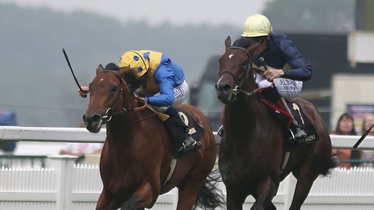 Cannock Chase is committed for home in the Tercentenary Stakes