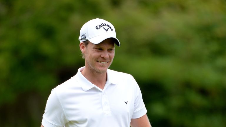 Danny Willett of England in action during the third round of the Irish Open at the Fota Island