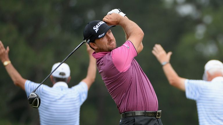 Graeme McDowell of Northern Ireland hits his tee shot on the fourth hole during the first round of the 114th U.S. Open at Pinehurst