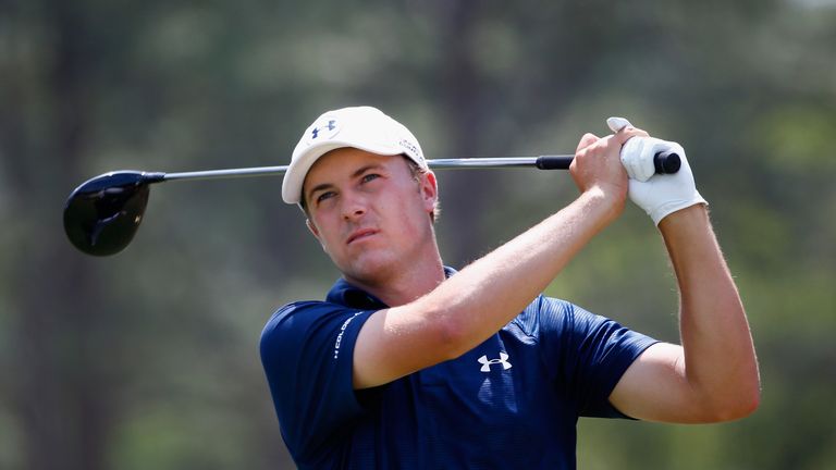 PINEHURST, NC - JUNE 14:  Jordan Spieth of the United States  hits his tee shot on the fourth hole during the third round of the 114th U.S. Open at Pinehur