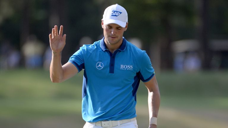 Martin Kaymer of Germany makes birdie on the 17th green during the first round of the 114th U.S. Open at Pinehurst