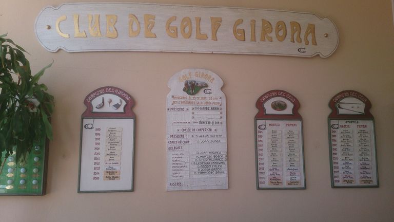 Inside the clubhouse at Girona Golf Club
