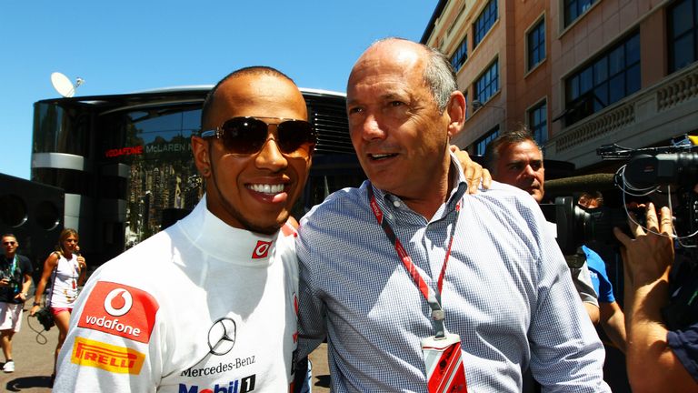 Lewis Hamilton and Ron Dennis at 2011 Monaco GP