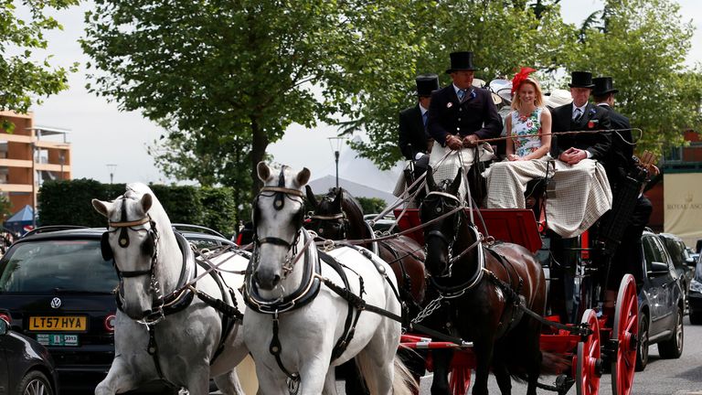 It wasn't easy to find a parking spot at Royal Ascot