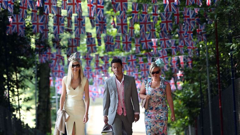 The racegoers were arriving early at Royal Ascot ahead of Day Three 
