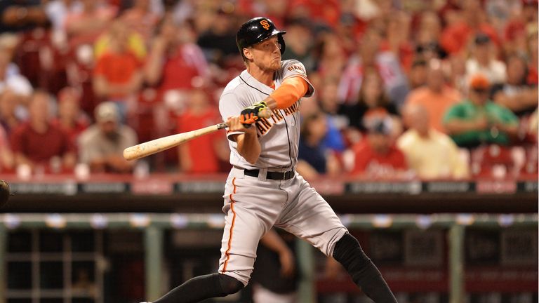 Hunter Pence in action for the San Francisco Giants