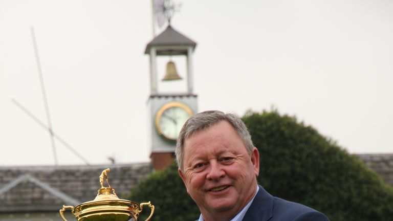 Ian Woosnam with the Ryder Cup at the Belfry