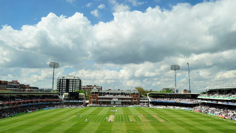 England v New Zealand. Lord's. 1st Test. May 16 203.