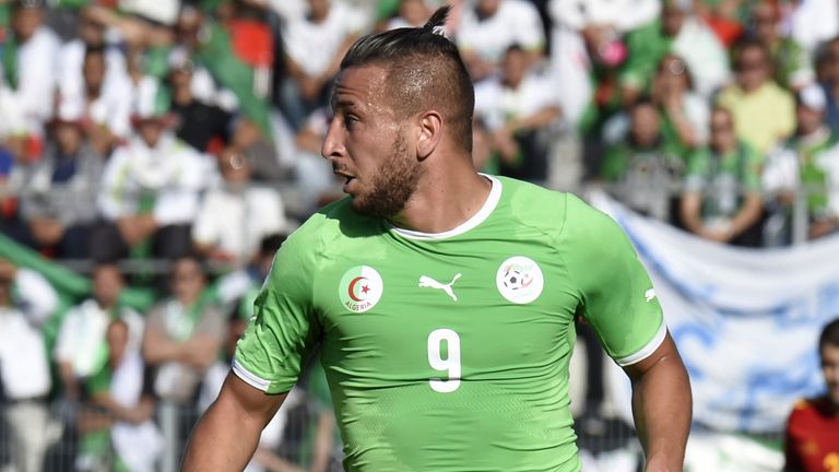 Algeria's forward Nabil Ghilas 