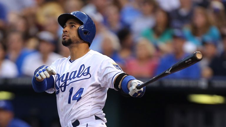 Omar Infante: Hits a grand slam in the third inning against the Los Angeles Angels