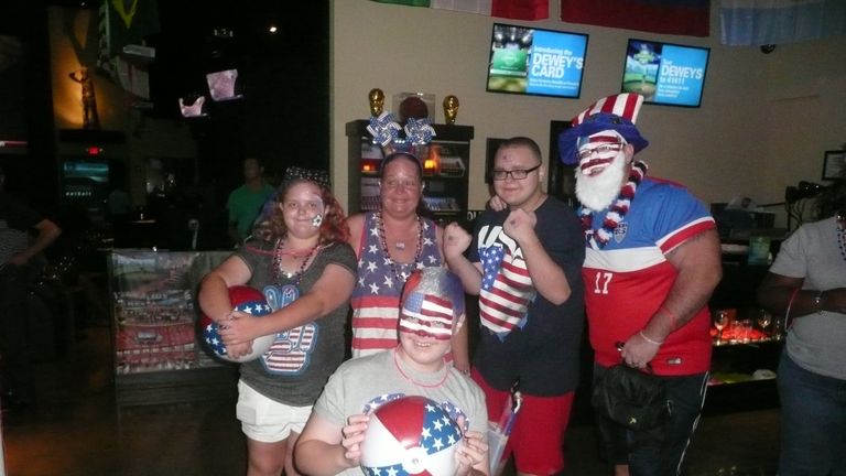 Stars and Stripes: fans getting behind the USA at this year's World Cup