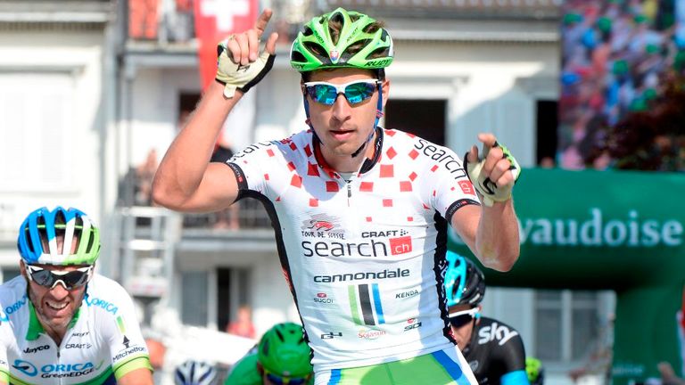 Peter Sagan wins stage three of the 2014 Tour de Suisse