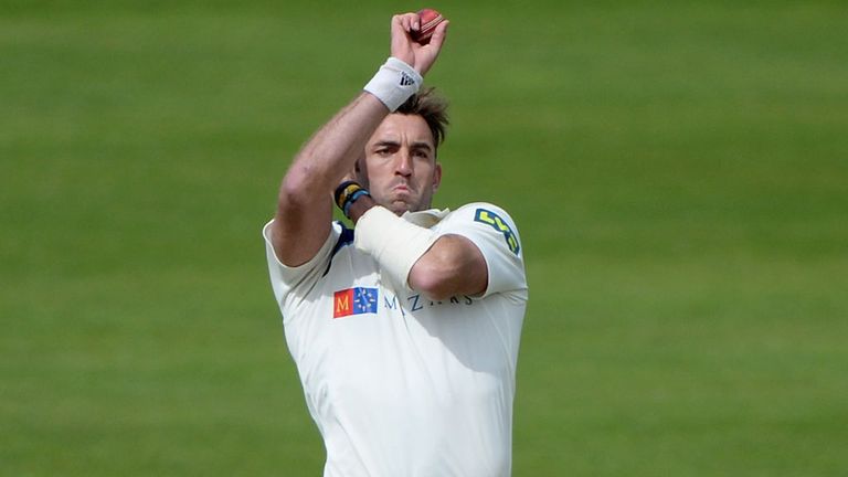 Yorkshire's Liam Plunkett during this year's County Championship Division One match against Warwickshire