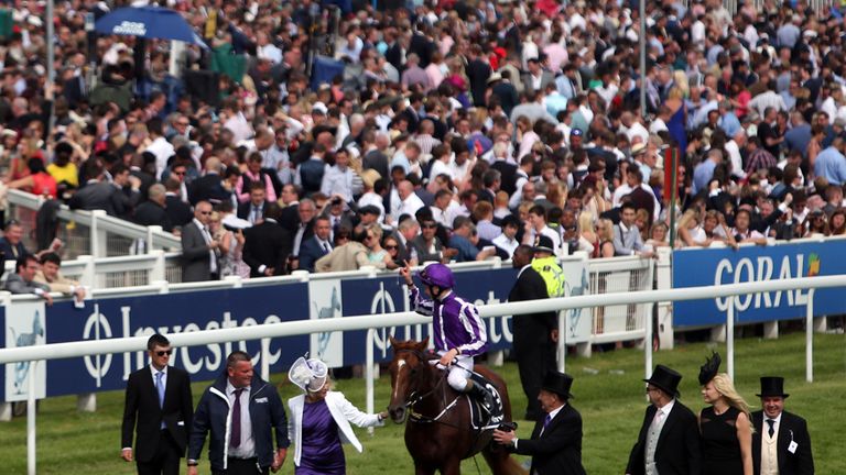 Australia ridden by Joseph O'Brien wins the Investec Derby during Investec Derby Day at Epsom Downs Racecourse, Surrey.