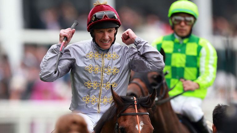 Frankie Dettori celebrates another Royal Ascot winner