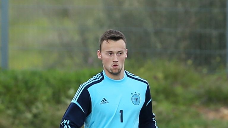 Raif Husic of Germany during the Under17 Algarve Youth Cup match between U17 Portugal and U17 Germany at the Stadium Bela Vista