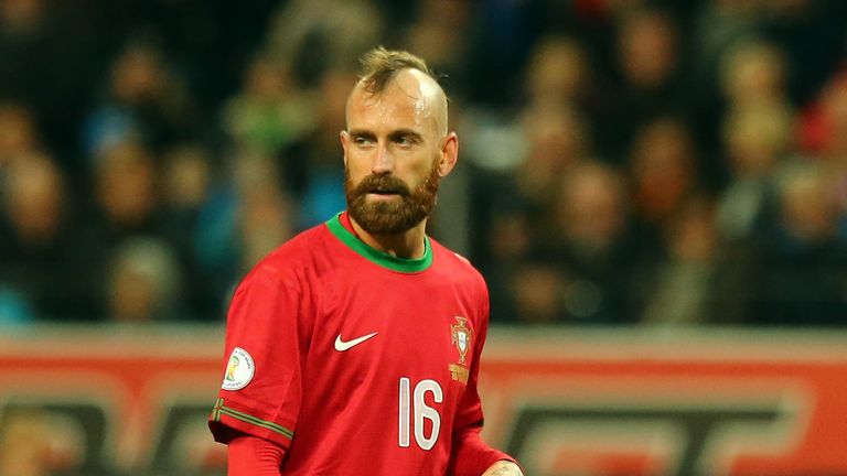 STOCKHOLM, SWEDEN - NOVEMBER 19: Raul Meireles of Portugal reacts during the FIFA 2014 World Cup Qualifier Play-off Second Leg match between Sweden and Por