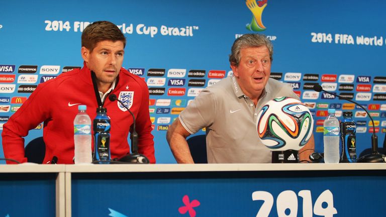 Steven Gerrard and Roy Hodgson