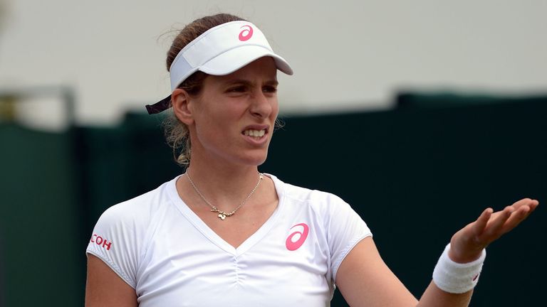 The first Briton to bow out of Wimbledon 2014 was Johanna Konta