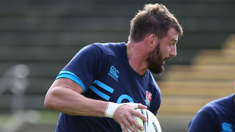 Tom Wood during England training ahead of the second Test