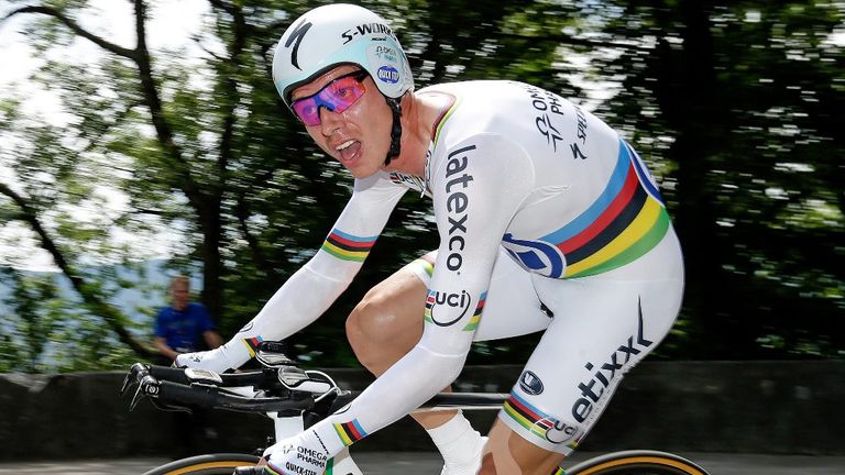 Tony Martin in action during the Stage One Prologue of the 2014 Tour de Suisse