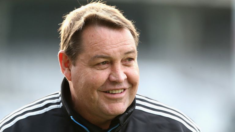 Steve Hansen, the All Black head coach, was seemingly happy as his side made their final preparations 