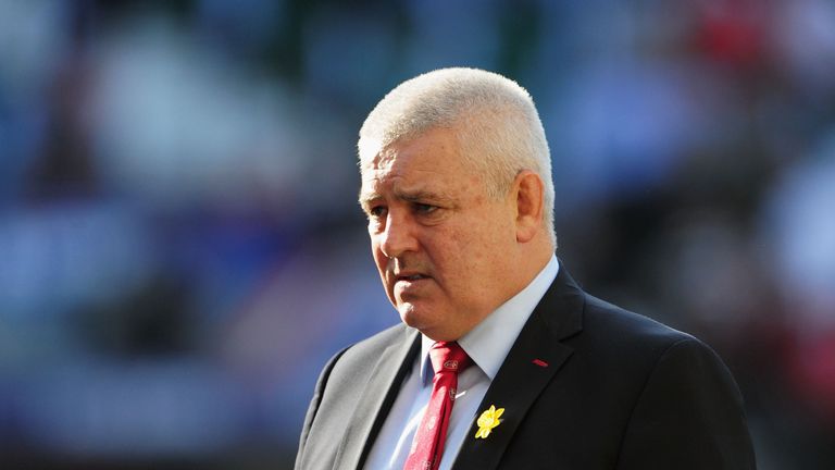 Warren Gatland coach of Wales looks on prior to the RBS Six Nations match between England and Wales at Twickenham Stadium on M