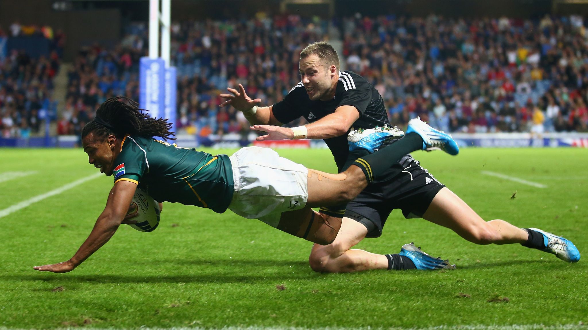Commonwealth Games South Africa inflict first defeat on New Zealand to claim gold at Ibrox Rugby Union News Sky Sports