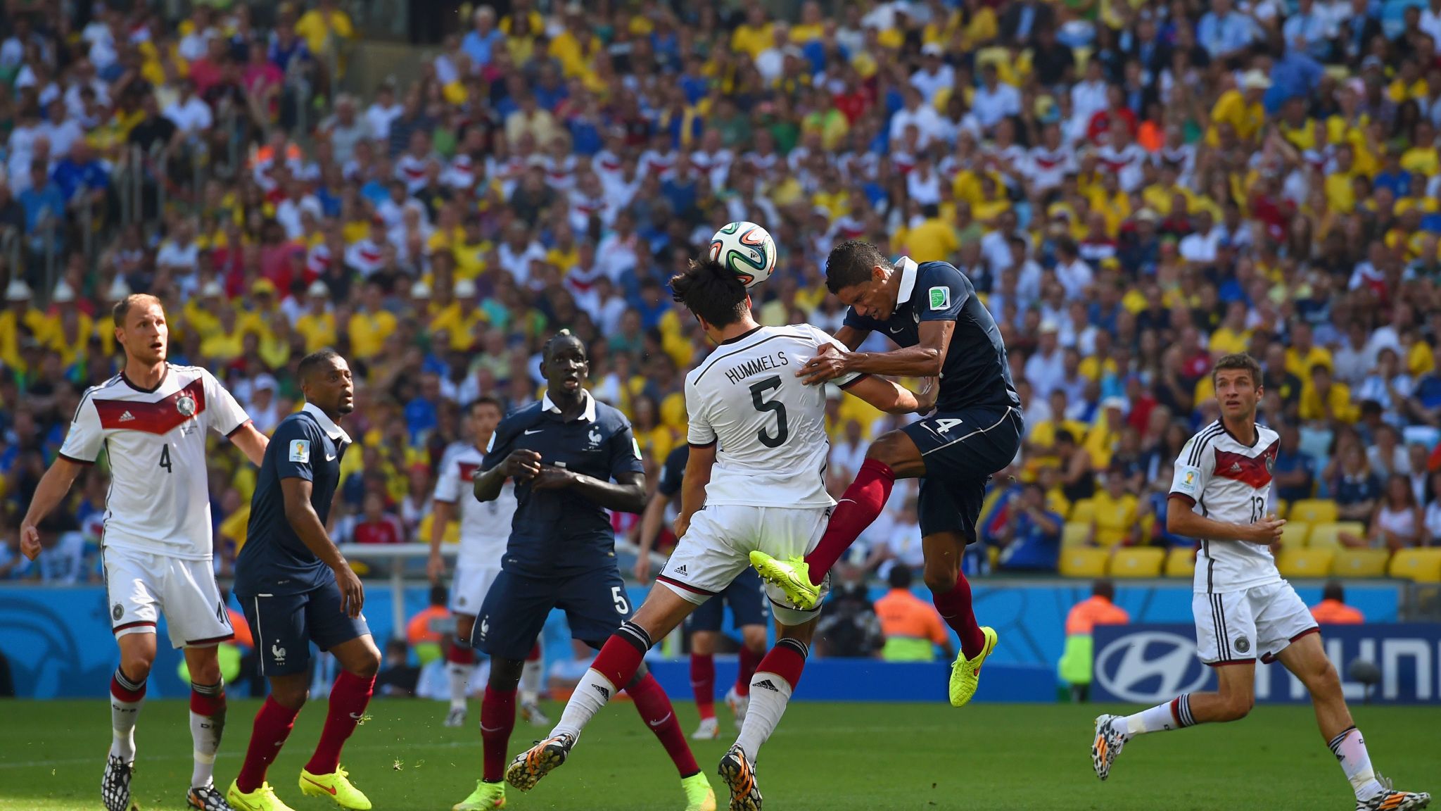 World Cup: Hummels goal gives Germany 1-0 quarter-final win over France | Football News | Sky Sports