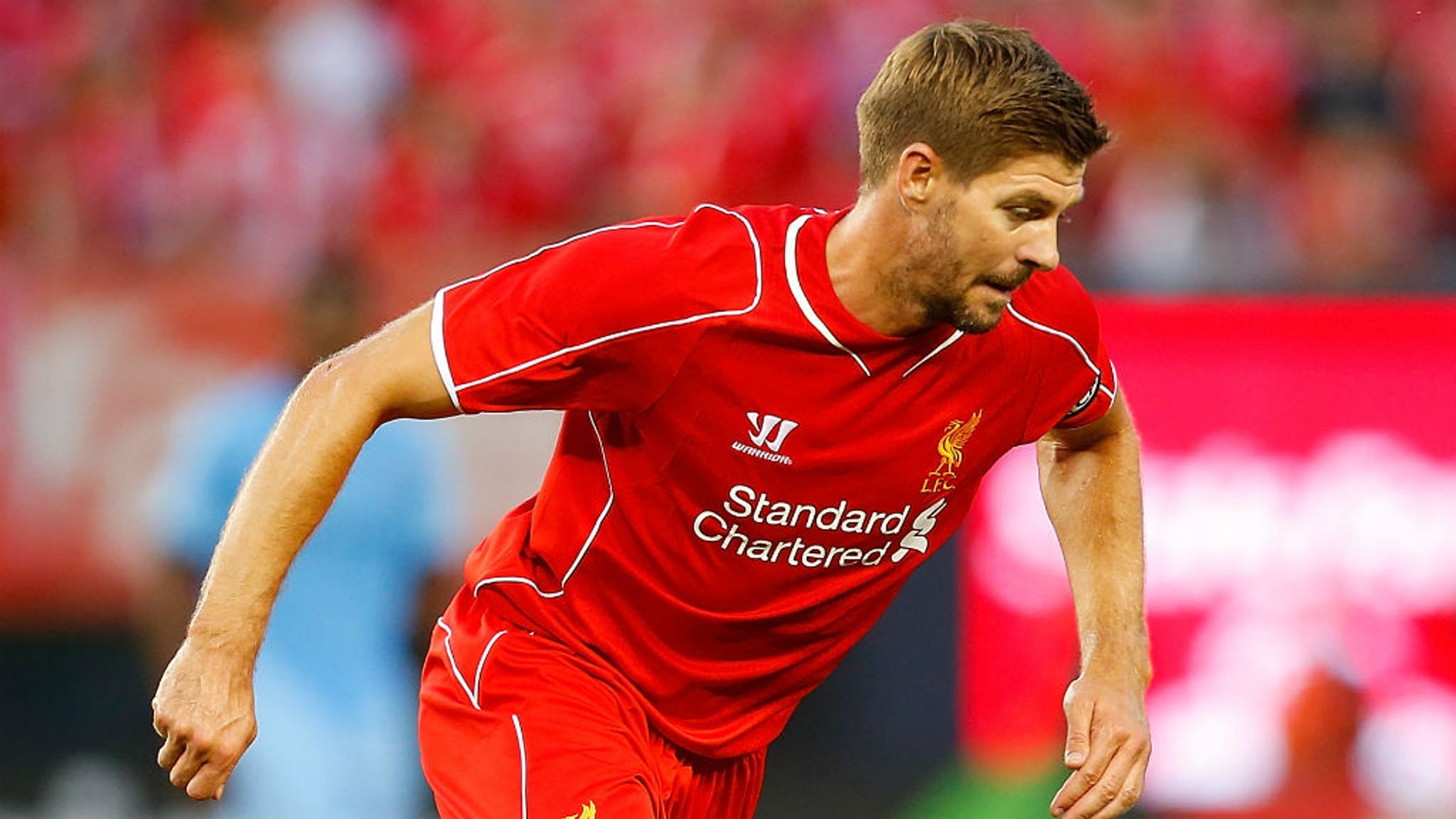 WARRIOR STEVEN GERRARD LIVERPOOL FC AWAY JERSEY 2014/15 . –