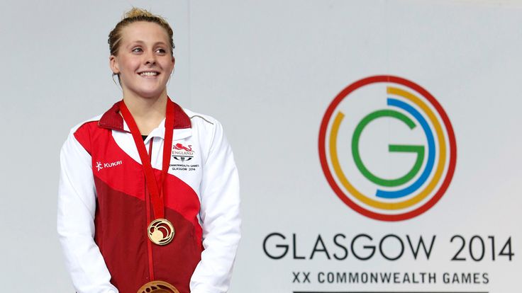 England's Siobhan O'Connor with her gold medal for the Women's 200m Individual Medley Final, at Tollcross Swimming Centre, during the Commonwealth Games