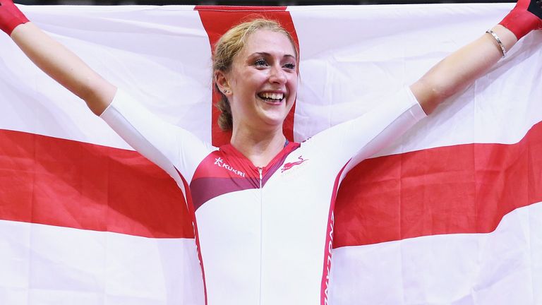 Laura Trott: Won the points race on count-back after finishing level on points with Elinor Barker