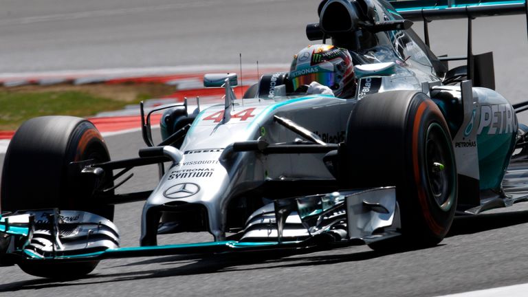 British GP P2: Lewis Hamilton fastest before engine problem cuts