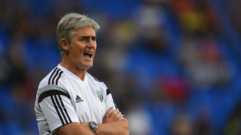 West Brom manager Alan Irvine looks on during a pre season friendly between Shrewsbury Town and West Bromwich Albion
