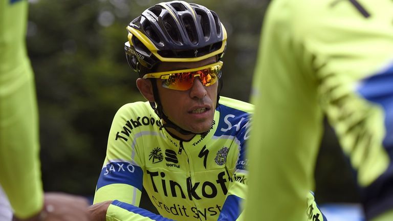 Spain's Alberto Contador Tour de France