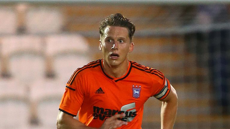 Christophe Berra of Ipswich looks to attack during the Pre Season Friendly match between Colchester United and Ipswich Town 