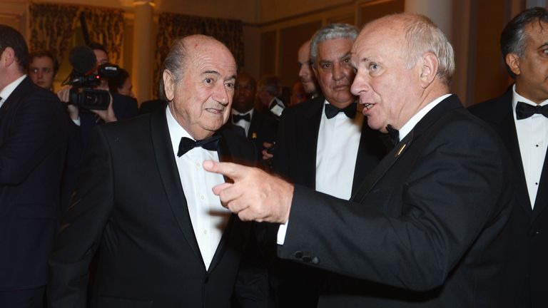 FIFA's Sepp Blatter and FA's Greg Dyke: Much to discuss at an event in 2013