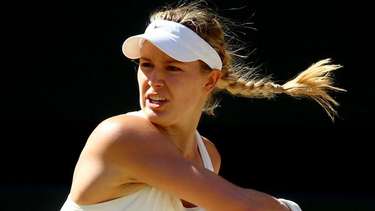 Rising Canadian star Eugenie Bouchard was quick to expose her opponent's weakness