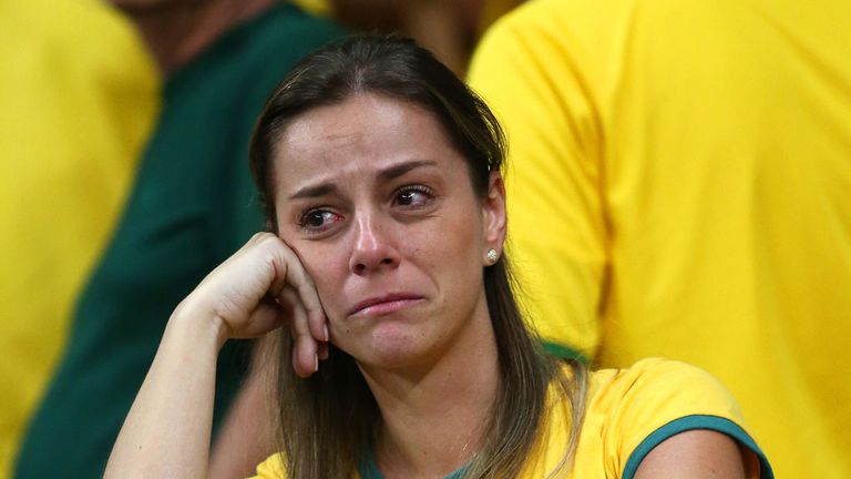 Brazil fans were left shocked and confused by the nature of their side's World Cup defeat to Germany in Belo Horizonte